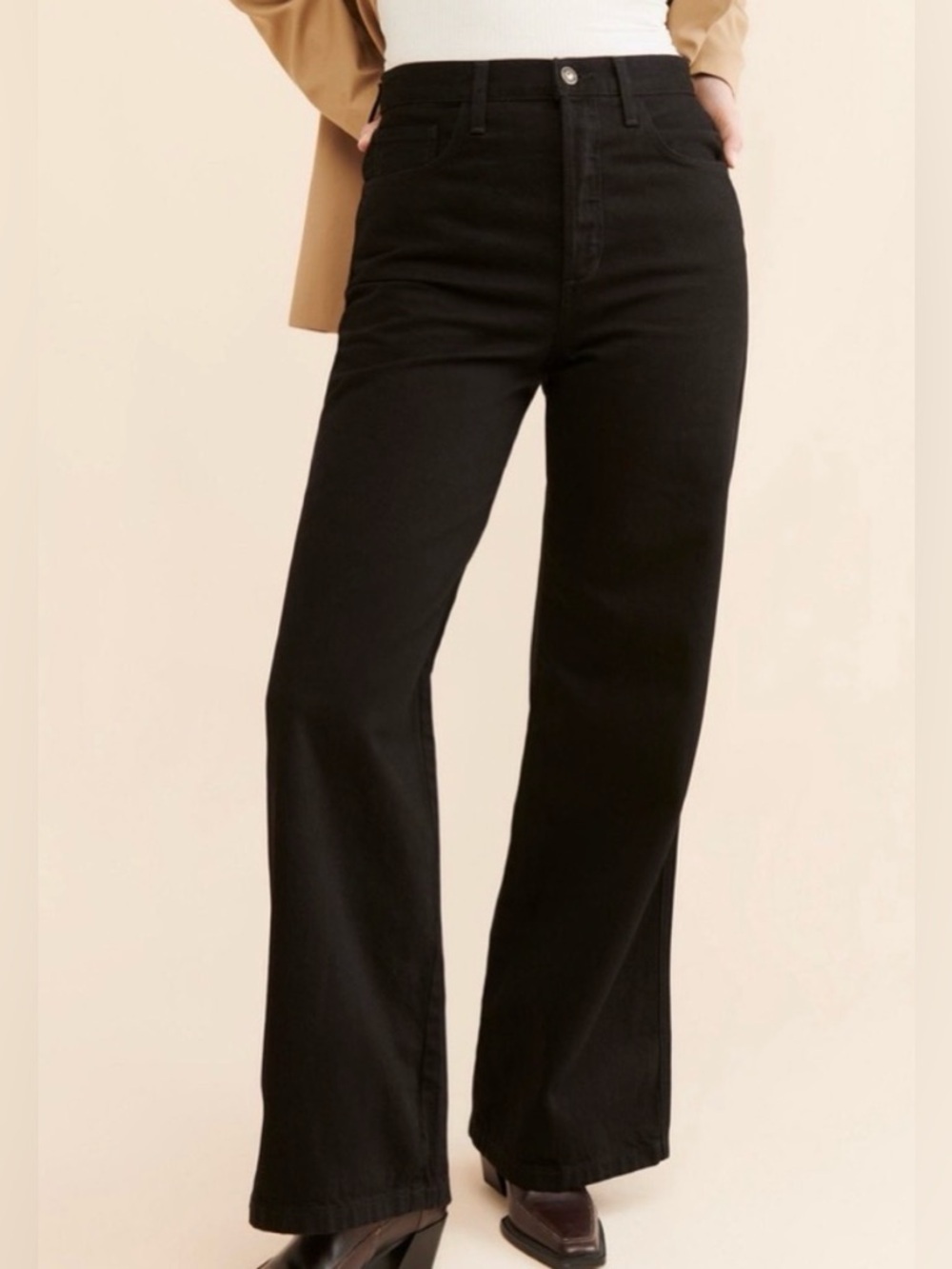 Favorite Daughter The Masha phantom High Rise Wide Leg Jean size 28